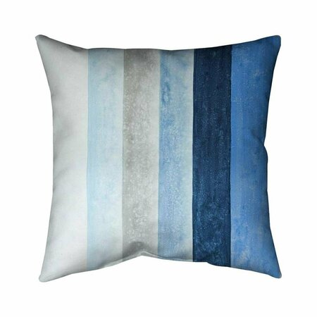 FONDO 20 x 20 in. Blue Stripes-Double Sided Print Indoor Pillow FO2793697
